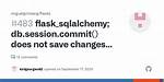Flask Sqlalchemy. Commit Does Not Save Changes