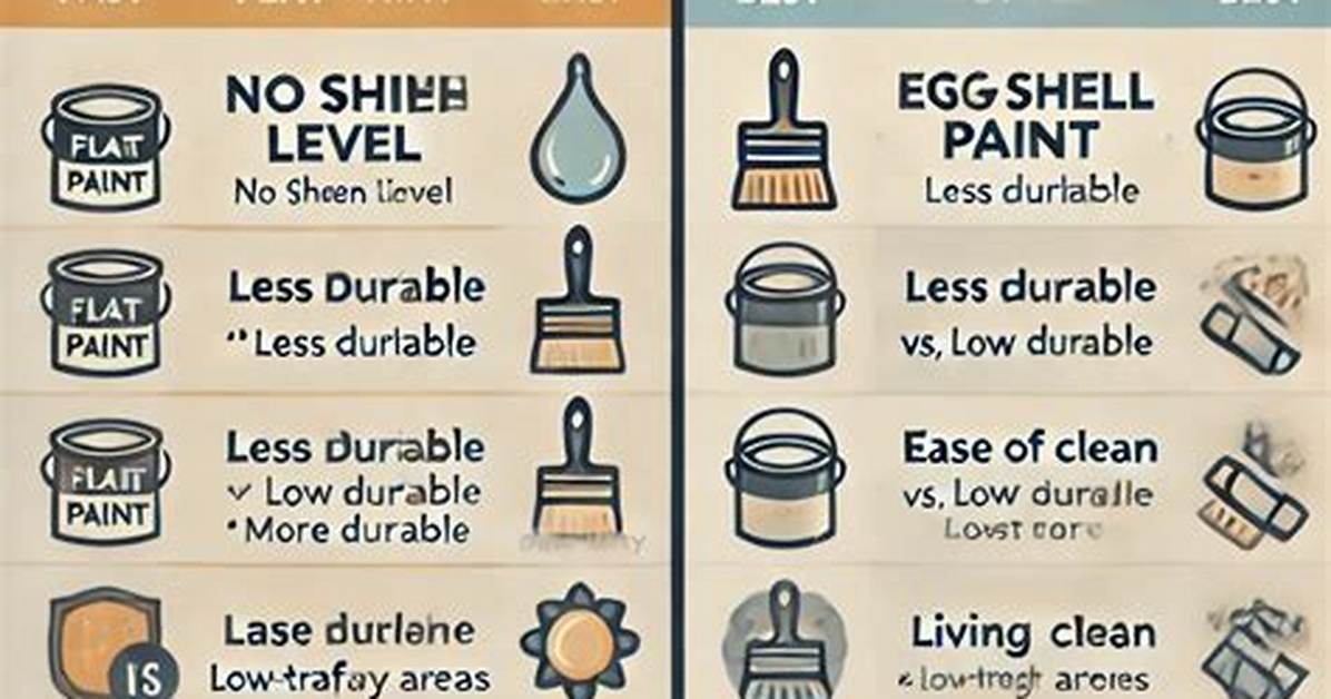 Flat Paint vs Eggshell
