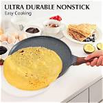 Flat ___ Pancake: 2 Wds.