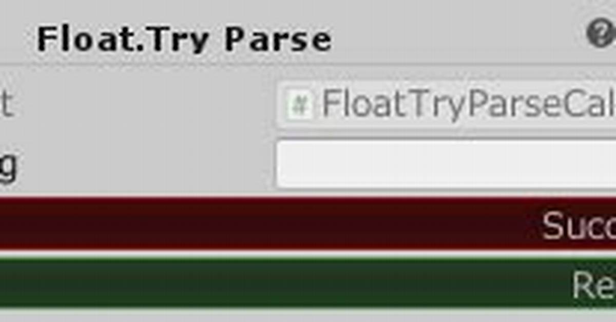 Float. Tryparse Not Working