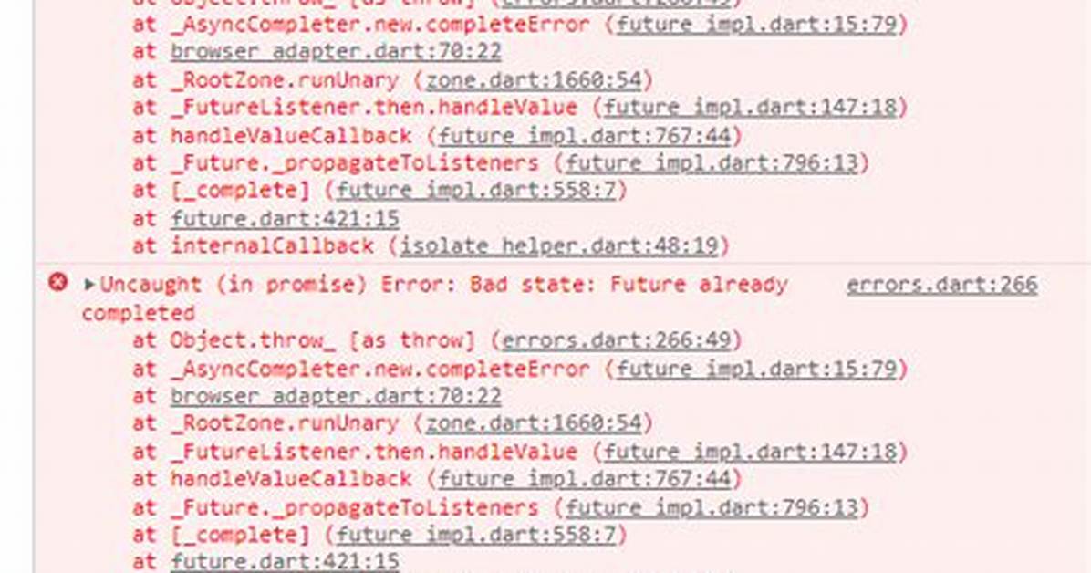 Flutter Dio Interceptor Error: Bad State: Future Already Completed