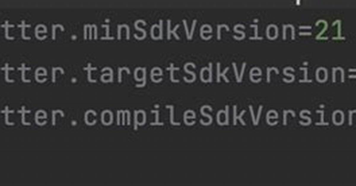Flutter: How to Change Android minSdkVersion in Flutter Project?
