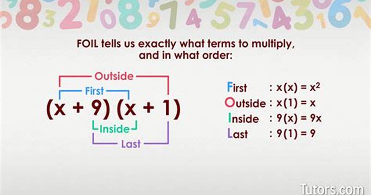 Foil Math Method