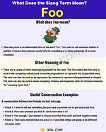 Foo Foo Meaning