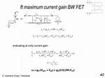 For a Fet When Will Maximum Current Flows?