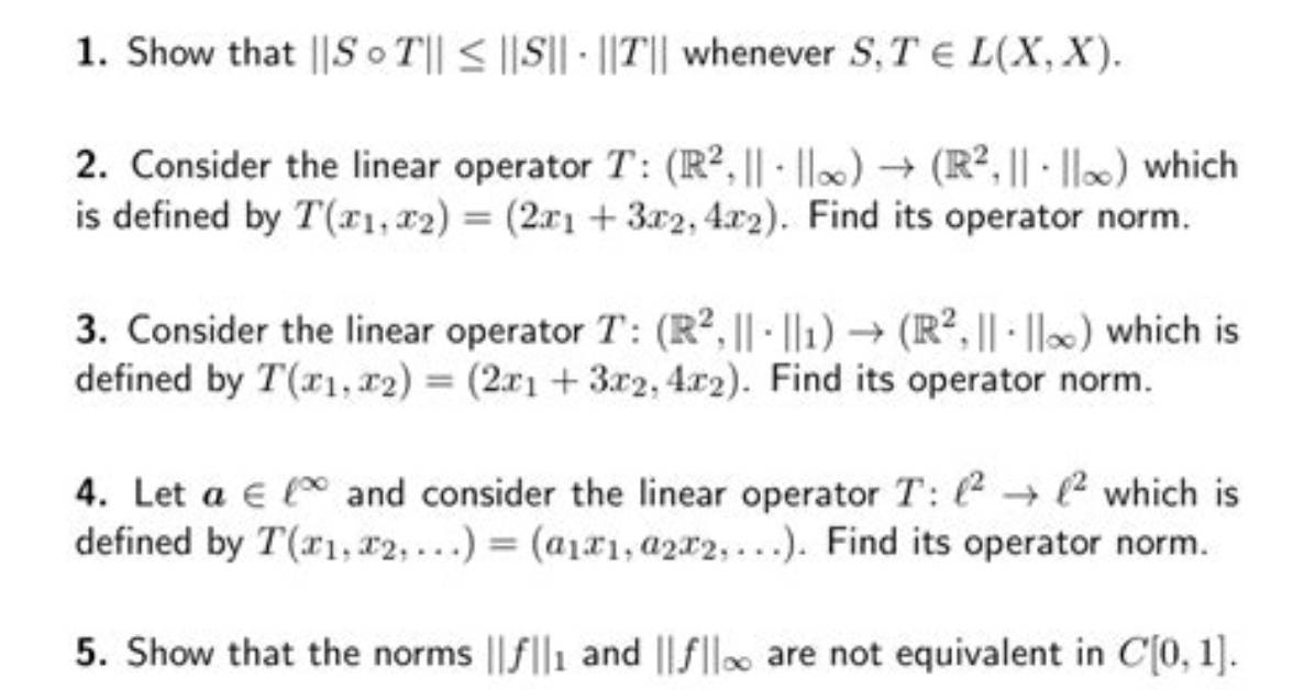 For a Linear Operator?