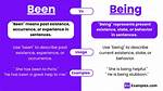 For Been or Being?