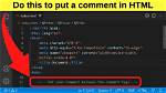 For Comment in Html?