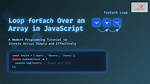 For-Each over an Array in Javascript
