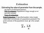 For Estimating the Parameter?