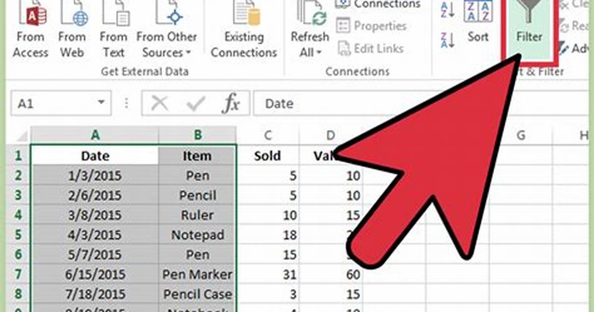 For Filter in Excel?