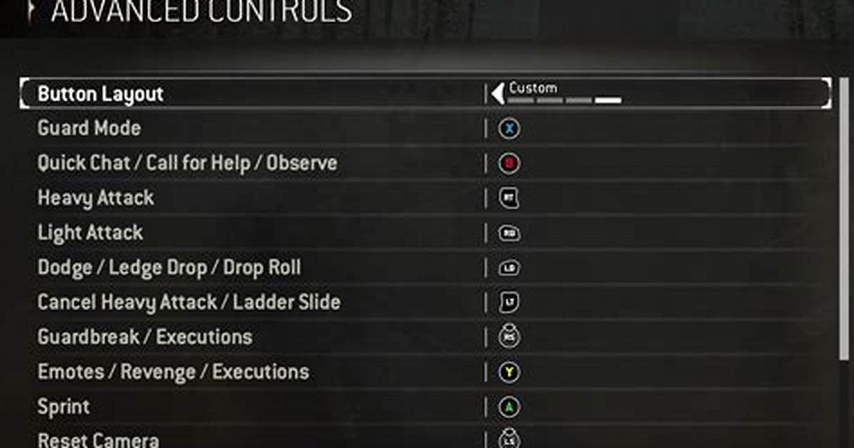 For Honor Controller Rebind?