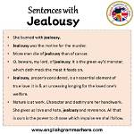 For Jealousy Example Sentence?