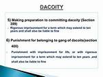 For Making Preparation to Commit Dacoity?
