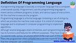 For Programming Language Definition?