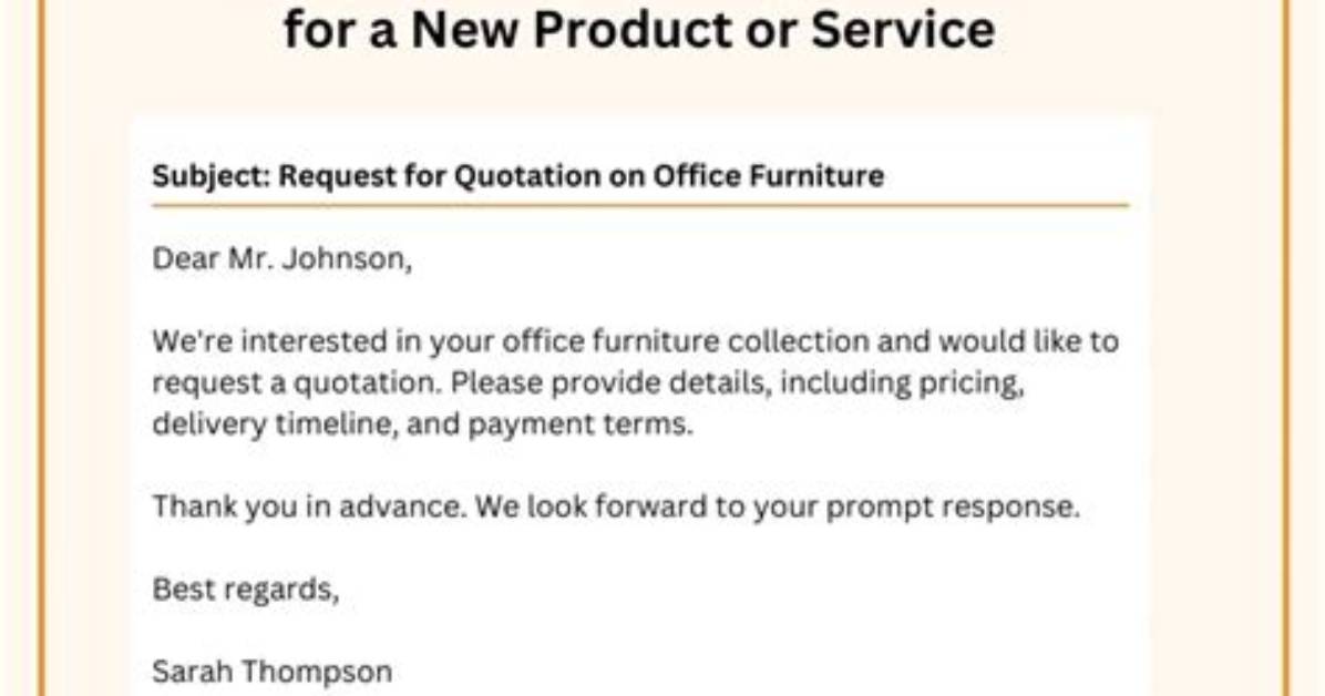 For Quotation Sample Email?
