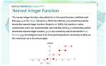 For the Nearest Integer?