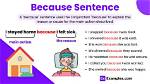 For Usage as Because?