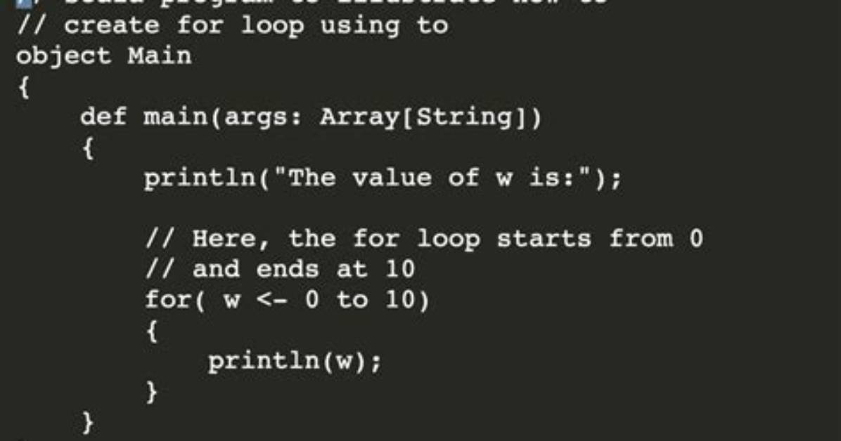 Foreach Loop in Scala