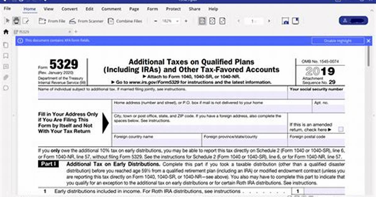 Form 5329 Instructions
