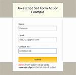 Form Action with Javascript