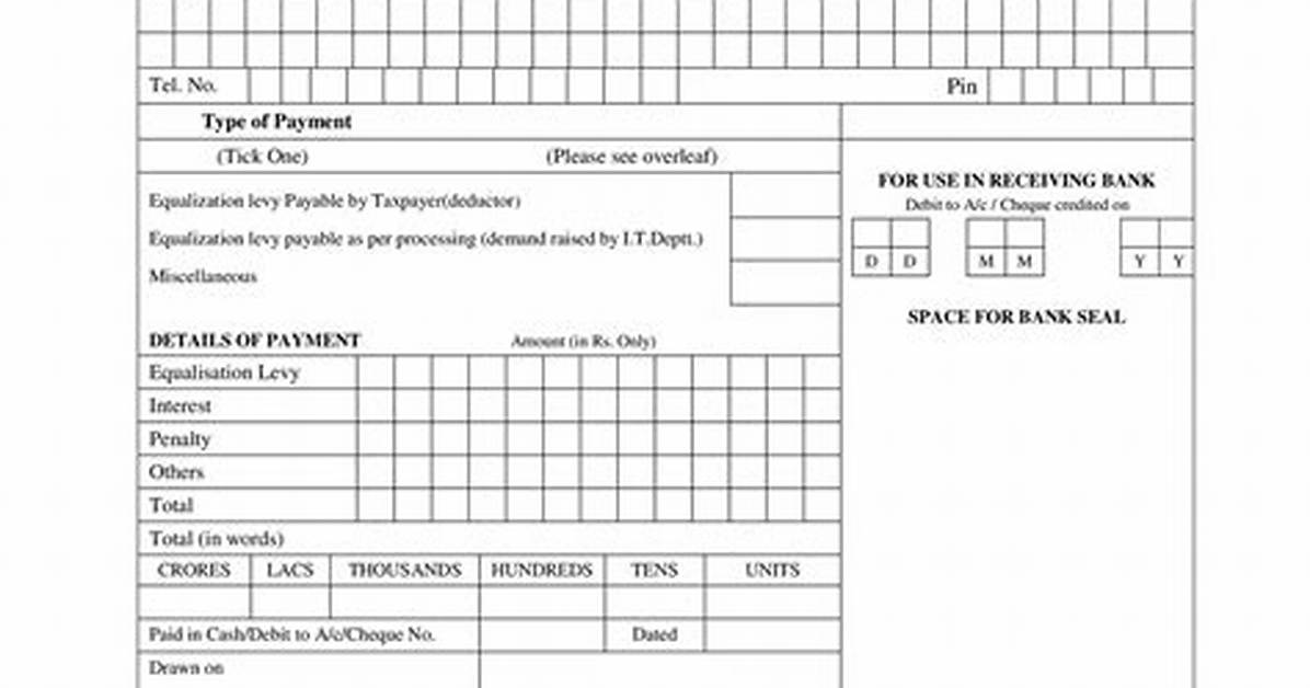 Form for Equalisation Levy?