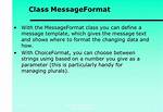 Format a Message Using Messageformat. Format() in Java