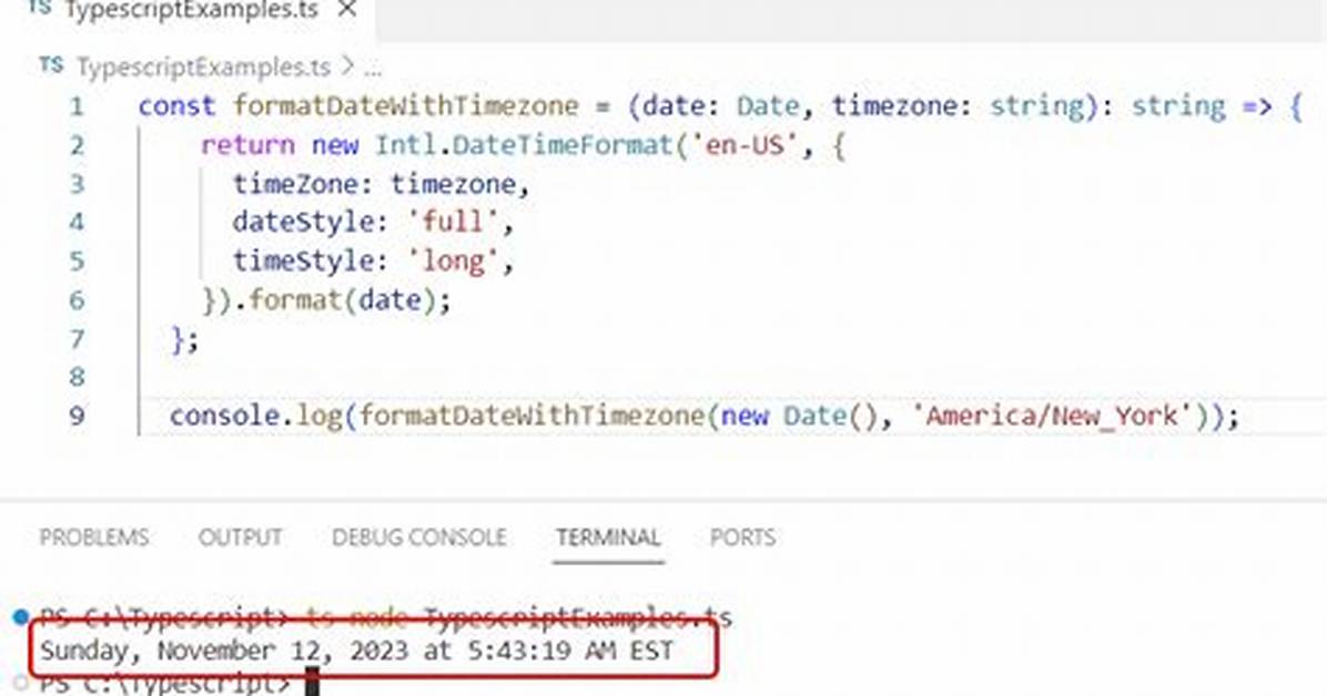 Format Date in a Specific Timezone