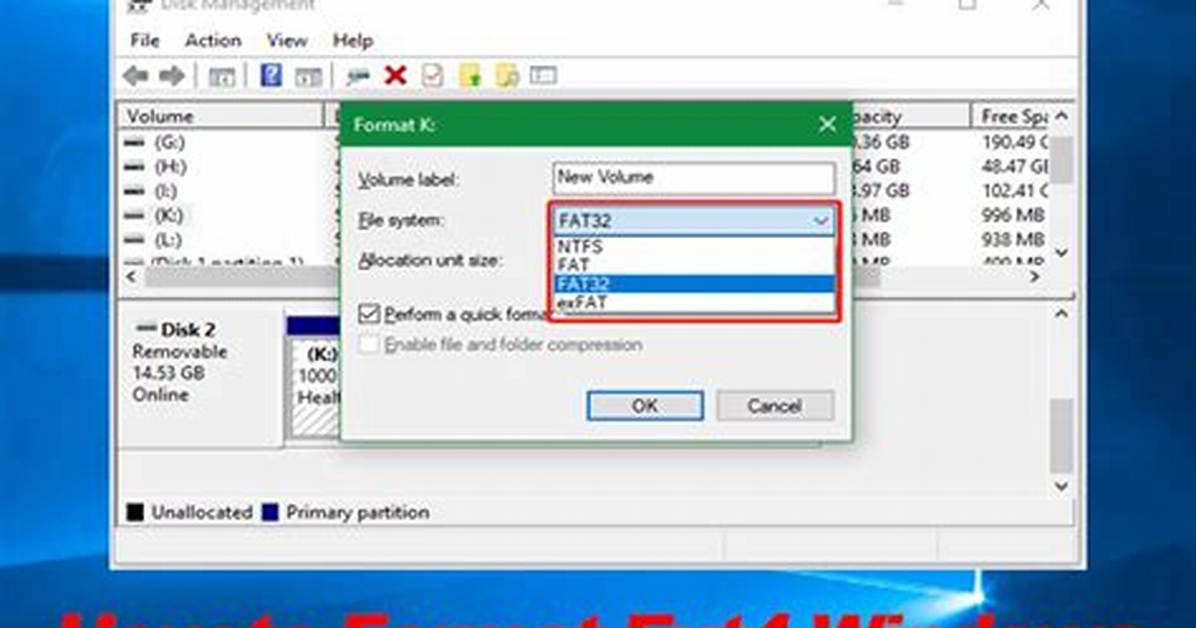 Format Ext4 Filesystem from Windows
