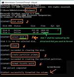 Format Usb Disk Using Diskpart Yields "No Volume Selected" Error