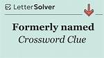 Formerly Named