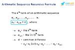 Formula for a Recursive Arithmetic Sequence