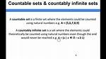 Formula for Countably Infinite?