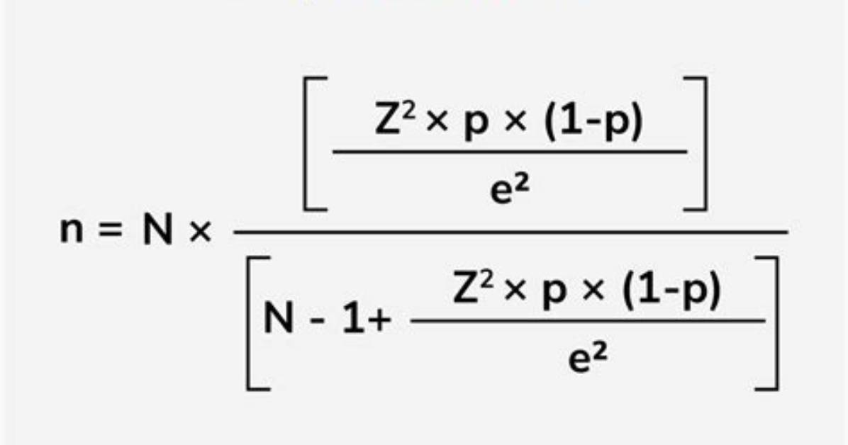 Formula for Deriving Sample Size?