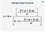 Formula for Deriving Sample Size?