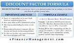 Formula for Discounting Factor?