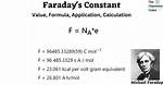 Formula for Faraday Constant?