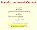 Formula for Inrush Current?