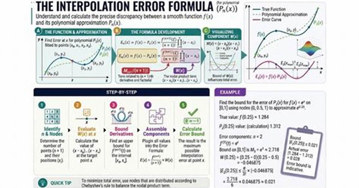 Formula for Interpolation Error?
