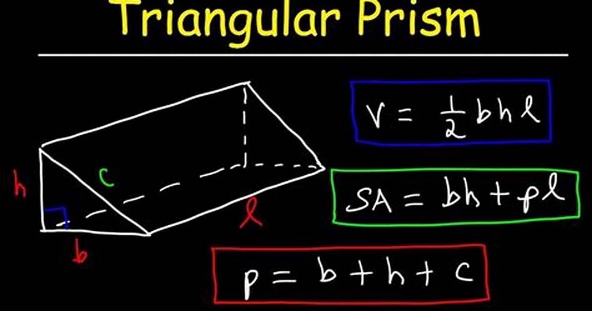 Formula for Triangular Prism