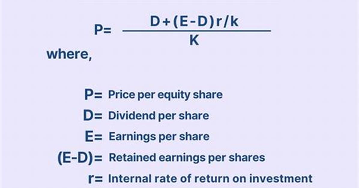 Formula for Walter Model?