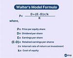 Formula for Walter Model?