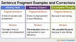 Fragment Sentence Example
