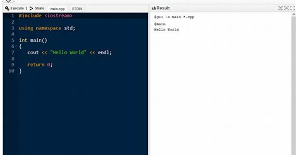 Free C++ Compiler