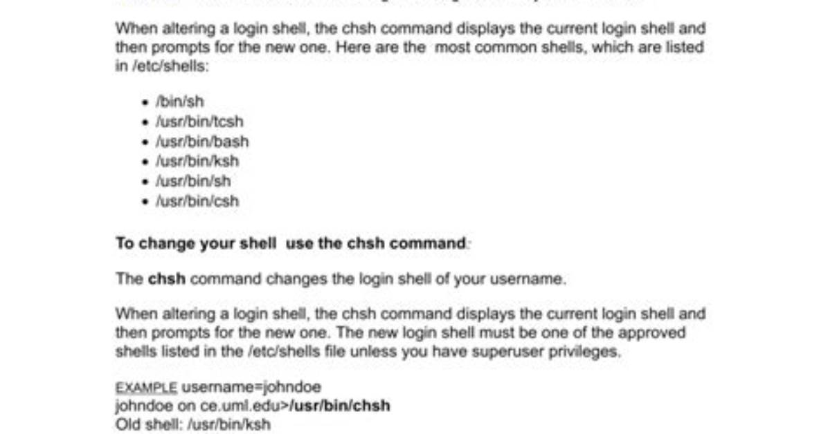 Frequent Question: How Do I Change Shell Type in Linux?