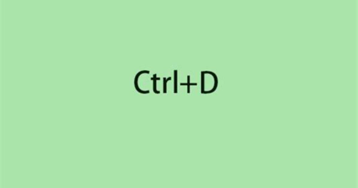 Frequent Question: What Does Ctrl D Do in Linux?