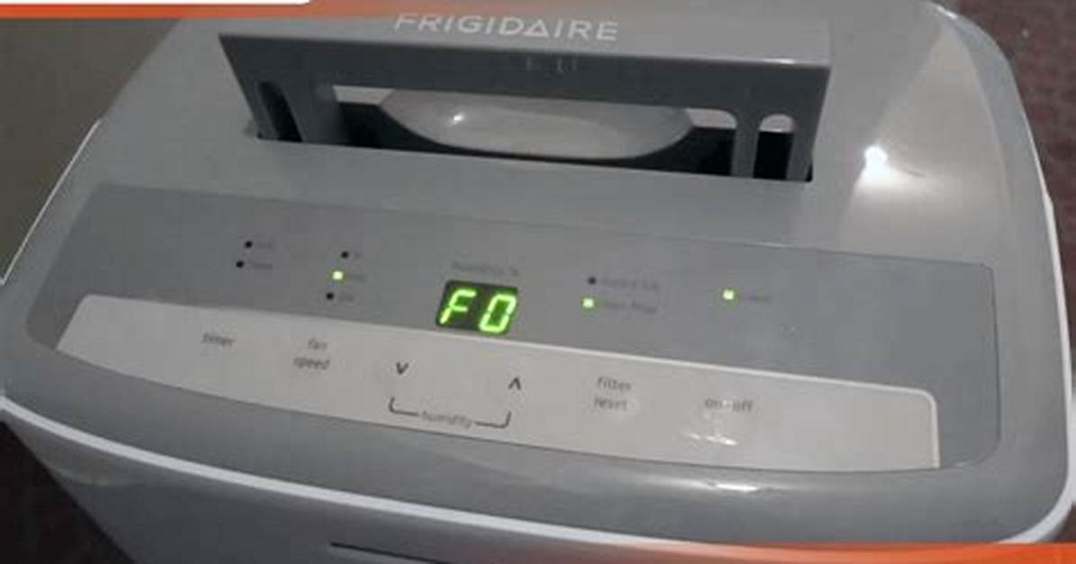Frigidaire Dehumidifier Fo Code