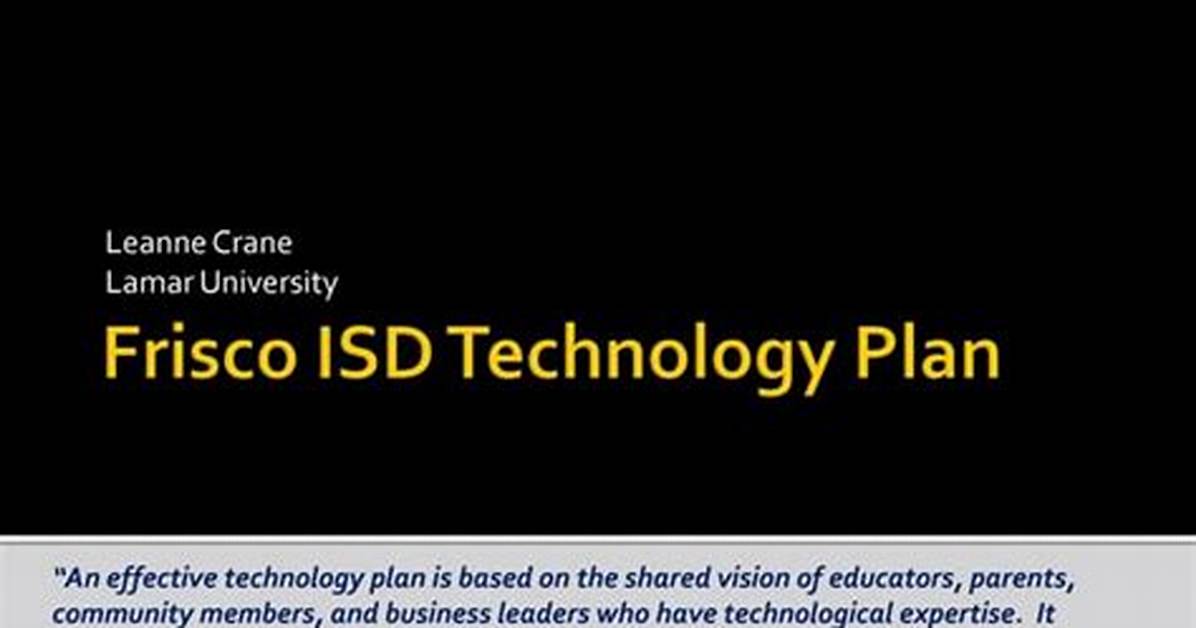 Frisco Isd Technology - Technology Program