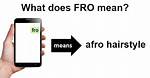 Fro Meaning