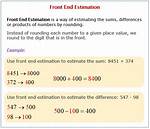 Front End Estimation